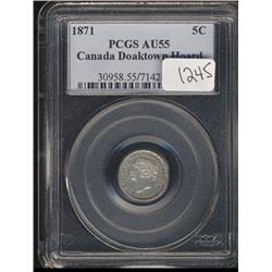 1871  PCGS AU55  Doaktown Hoard  mostly