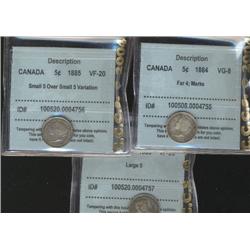 Lot of 3 CCCS graded coins including; 1