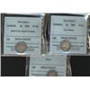 Image 1 : Lot of 3 CCCS graded coins including; 1