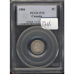 1884  PCGS F-15  a nice and original si