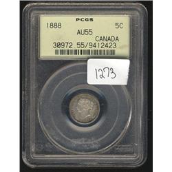 1888  PCGS AU55  lightly toned with goo