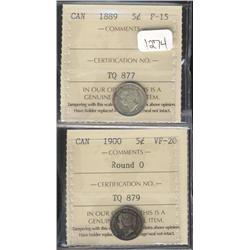 1889 ICCS F-15 and 1900 Round O  ICCS