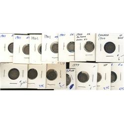 1896, 1899 (6), 1900 Oval (3), 1901 (