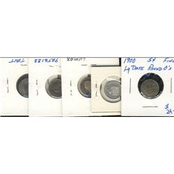 1900 Round O  G-4, VG-8 (2), F-12 (2)