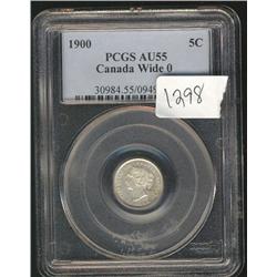 1900 Round O  PCGS AU55  Brilliant wi
