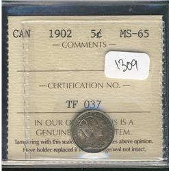 1902  ICCS MS65 PQ.  Another lovely coi