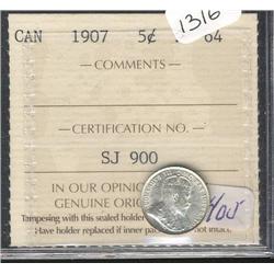 1907  ICCS MS64 White with full lustre.