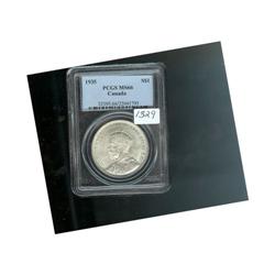 Lot of 38 Silver five cents George V 