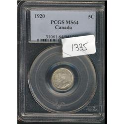 1920  PCGS MS64  Light green and russet
