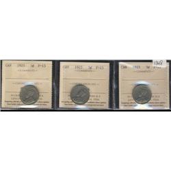 1925 ICCS F-15 (2 pcs.)  ICCS F-12, thr