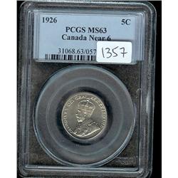 1926 Near 6  PCGS MS-63,Well struck wit