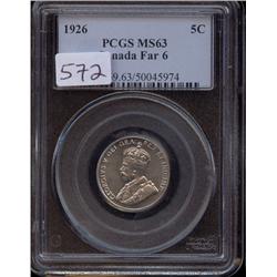 1926 Far 6  PCGS MS63 Well struck with 