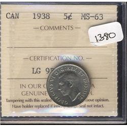 1938  ICCS MS63  A popular date!