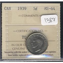 1939  ICCS MS64  A nice example