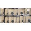 Image 1 : Large lot of twelve ICCS MS63 graded co
