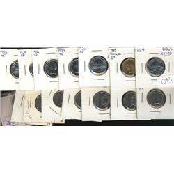 1943 Tombac MS-64, 1953 NSF MS-63 (3), 