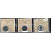 Image 1 : Lot of three ICCS MS65 graded coins.  I