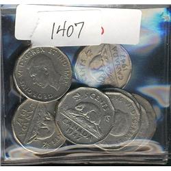 1947 Dot  F-12 to VF-20, lot of 10 piec