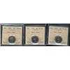 Image 1 : Three ICCS PL65 HEAVY CAMEO coins.  Inc
