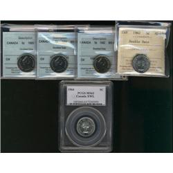 Lot of five interesting varieties. Incl