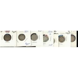 1871 (2), 1888, 1890H, 1891 21 lvs., 18