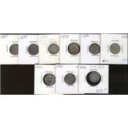 Lot of 9 Victorian pieces including 188