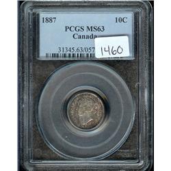 1887  PCGS MS-63PQ,Well struck!  Attrac