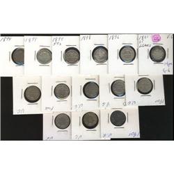 Lot of 14 Victorian pieces including 18