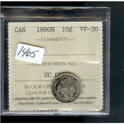 1890H  ICCS VF-20  medium tone with som