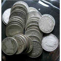 Lot of 35 Edward VII 10 cents pieces;