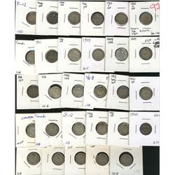 1902 to 1936, one of each date.  Grades