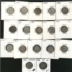 1902H, 1904 (3), 1905, 1906 (3), 1907, 