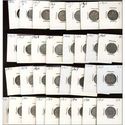 Large accumulation of 32 Edwardian te