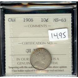 1906 ICCS MS63, fully struck with stron