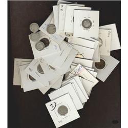 Large lot of 72 pieces, all George V  d