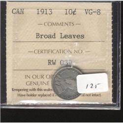 1913  Broad Leaves  ICCS VG8  A nice ex
