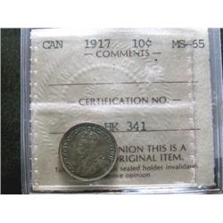 1917  ICCS MS65PQ  Lovely emerald, gold