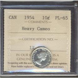 1954  ICCS PL65 HEAVY CAMEO  Fully whit