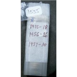 1955 (15), 1956 (20), 1957 (11), lot of