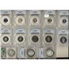 Image 1 : Large lot of 13 certified coins.  Inclu