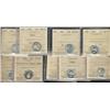 Image 1 : A nice lot of 9 ICCS Gem coins.  Includ