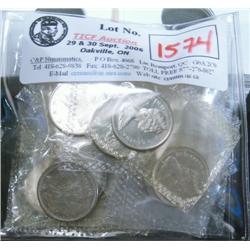 1965 Complete roll (50), grades vary 