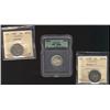 Lot of three Third party graded coins