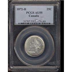 1872H  PCGS AU55  brilliant with some l