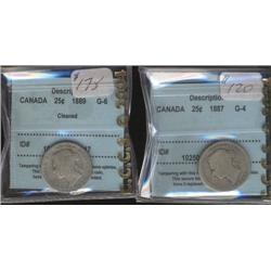1887  CCCS G-4, 1889  CCCS G-6 cleaned,