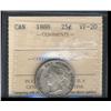 1888  ICCS VF20  Original silver gray t