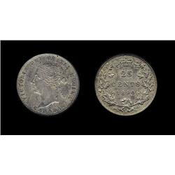 1890H  PCGS MS63PQ.  Gold, emerald and 