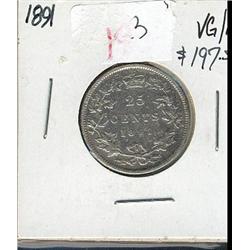 1891  VG-10, key date, lightly cleaned 