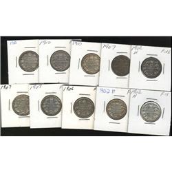 1902H, 1907, 1910 (3).  Lot of 5 pieces