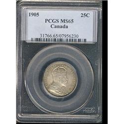 1905  PCGS MS65PQ  Gem light rainbow to